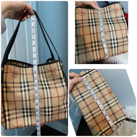 Authentic Burberry shoulder bag with removable zippered pouch. 2 in 1! - Picture 14 of 16